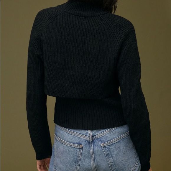 Anthropologie Turtleneck Cut-Out Shrug Sweater Set - XS - Picture 3 of 6
